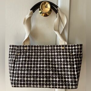 Vintage Kate Spade New York Noel Pattern Canvas Tote Bag